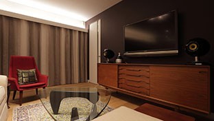 インテリアの配色 / 統一感を感じさせる同一色相配色