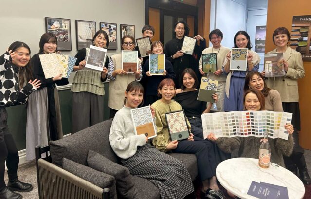 Farrow&Ball Loversのインフルエンサーの皆さんと。Farrow&Ballの新色・新柄のご紹介をした会を開催。