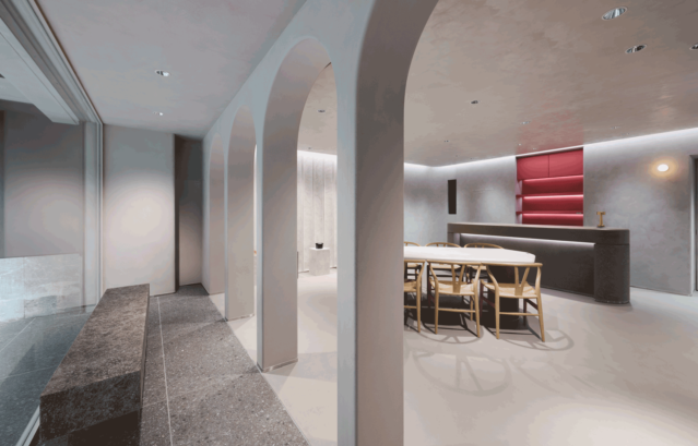 銀座にあるショールーム「 Layered Gallery by Valpaint」。イタリア最高峰のVALPAINT（バルペイント）を中心に、意匠性の高い水性塗料がたくさん揃っており、インテリアデザインのインスピレーションを高めてくれるショールームとなっています。（完全予約制）